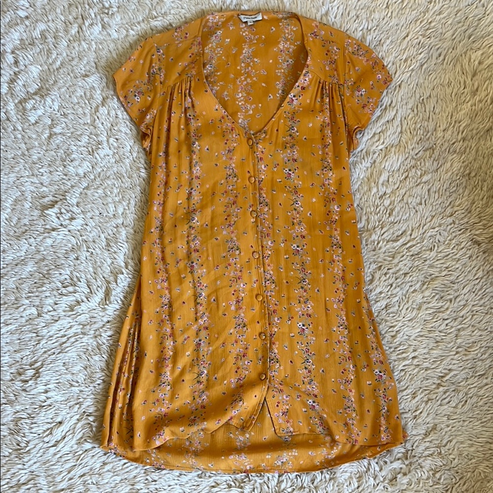 Flynn Skye Mini Yellow Floral Dress Size 3 (L)